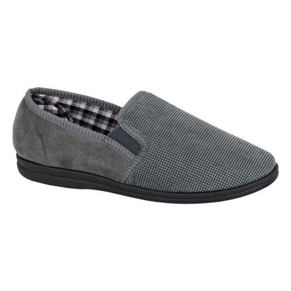 Front - Sleepers Mens Harry Twin Gusset Shoes