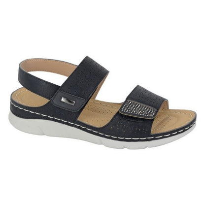 Front - Boulevard Womens/Ladies Sling Back Sandals