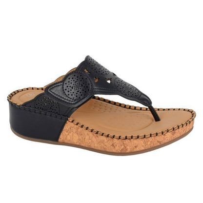 Front - Cipriata Womens/Ladies Corina PU Sandals