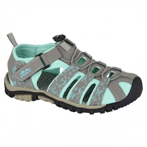 Front - PDQ Womens/Ladies Touch Fastening Sandals