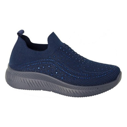 Front - Boulevard Womens/Ladies Elasticated Trainers