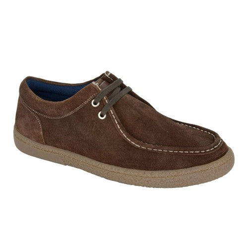 Front - Roamers Mens Suede Casual Shoes