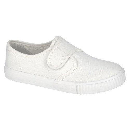 Front - Dek Childrens/Kids Canvas Touch Fastening Plimsolls