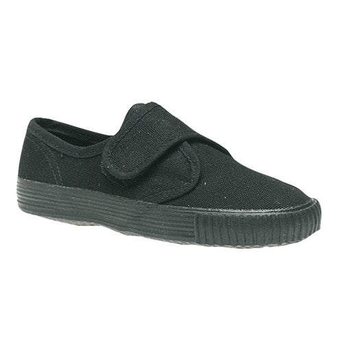 Front - Dek Childrens/Kids Canvas Touch Fastening Plimsolls