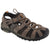 Front - PDQ Mens Toggle & Touch Fastening Synthetic Nubuck Trail Sandals