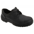 Front - Grafters Mens 3 Eye Grain Leather Safety Toe Cap Shoes