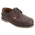 Front - Dek Boys Moccasin Boat Shoes