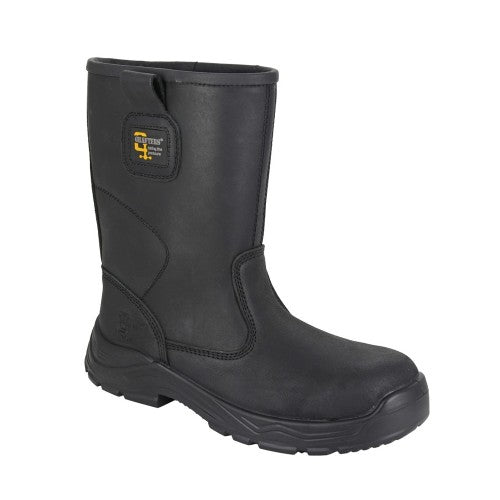 Front - Grafters Mens Waterproof Safety Rigger Boots