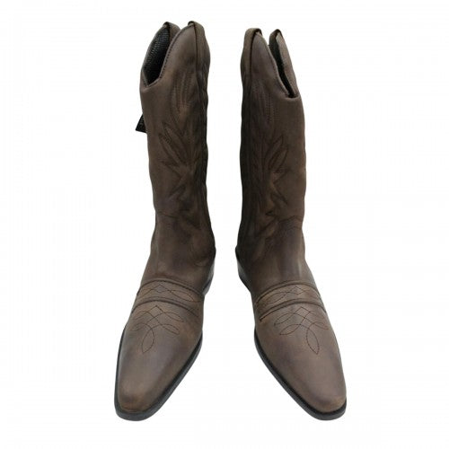 Front - Woodland Mens High Clive Western Cowboy Boots