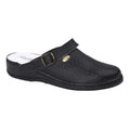 Front - Dek Unisex Swivel Bar Coated Leather Clogs