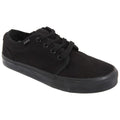 Front - Dek Boys 4 Eye Black Canvas Deck Shoes