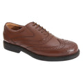 Front - Scimitar Mens Wing Cap Brogue Oxford Shoes