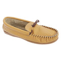 Front - Mokkers Mens Gordon Softie Leather Moccasin Slippers