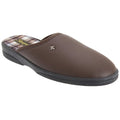 Front - Sleepers Mens Dwight Outdoor Sole Mule Slippers