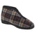Front - Sleepers Mens Jed II Thermal Zip Check Bootee Slippers