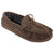 Front - Sleepers Mens Adie Real Suede Moccasin Slippers