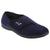 Front - Zedzzz Mens Connor Touch Fastening Velour Slippers