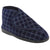 Front - Zedzzz Mens Bertie Check Velour Touch Fastening Bootee Slippers