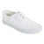Front - Dek Kids Unisex Junior Lace White Canvas Plimsolls