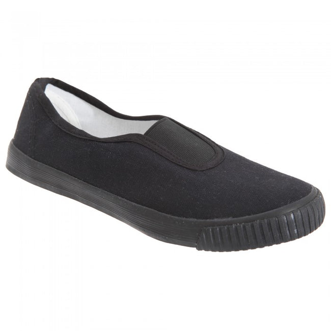 Dek Kids Unisex Junior Gusset Canvas Natural Rubber Plimsolls