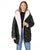 Front - Maine Womens/Ladies Quilted Padded Reversible Coat