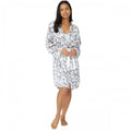 Front - Debenhams Womens/Ladies Rerooted Floral Satin Midi Robe