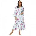 Front - Debenhams Womens/Ladies Leilane Floral Midi Dressing Gown