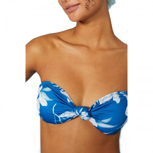 Debenhams Womens/Ladies Floral Bandeau Bikini Top Discounts on