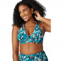 Front - Gorgeous Womens/Ladies Julep Rose Floral Non-Padded Bikini Top