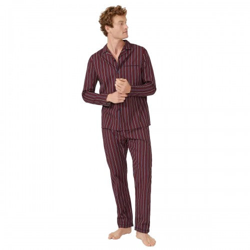 Debenhams Mens Striped Poplin Pyjama Set Discounts on great Brands