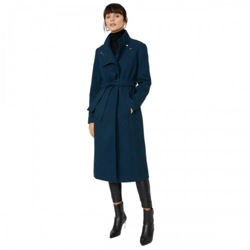 Front - Principles Womens/Ladies Belted Funnel Neck Coat