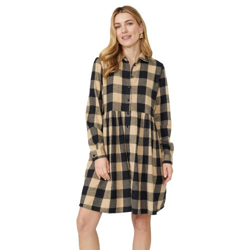 Mantaray Womens/Ladies Checked Brushed Tunic Dress Discounts on