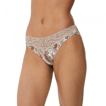 Front - Gorgeous Womens/Ladies Animal Print Lace Detail Knickers