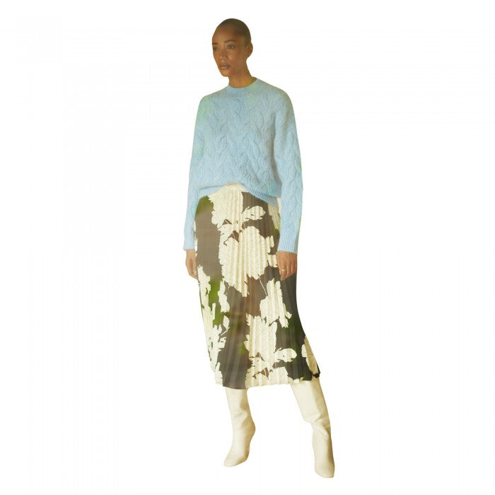 Front - Principles Womens/Ladies Printed Pleated Petite Midi Skirt