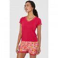 Front - Debenhams Womens/Ladies Bright Blooms Viscose Pyjama Top