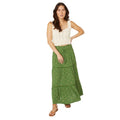 Front - Mantaray Womens/Ladies Spotted Tiered Maxi Skirt