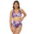 Front - Gorgeous Womens/Ladies Arianna Palm Print Underwired Bikini Top