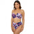Front - Gorgeous Womens/Ladies Arianna Palm Tree Strapless Bikini Top