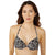 Front - Debenhams Womens/Ladies Leopard Print Underwired Bikini Top