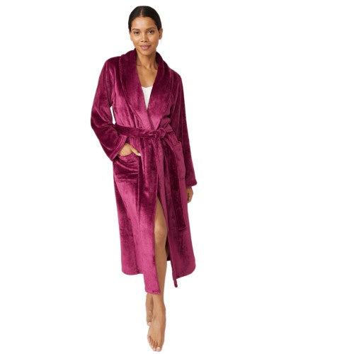Front - Debenhams Womens/Ladies Shawl Collar Long Robe