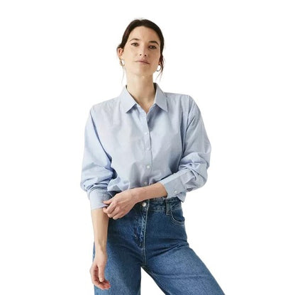Front - Maine Womens/Ladies Textured Oversized Shirt