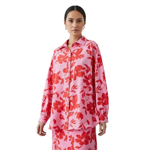 Front - Principles Womens/Ladies Floral Collared Shirt