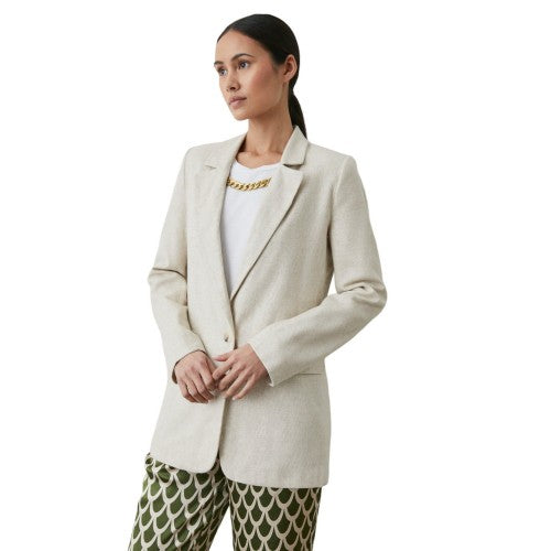 Front - Principles Womens/Ladies Linen Effect Single-Breasted Blazer