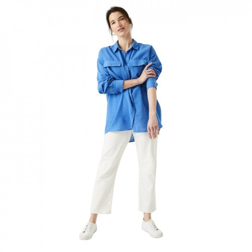 Front - Maine Womens/Ladies Rolled Sleeves Shirt