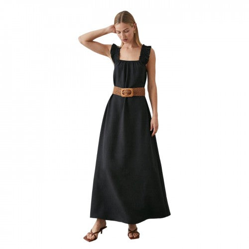 Front - Principles Womens/Ladies Strappy Frill Maxi Dress