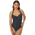 Front - Gorgeous Womens/Ladies Spotted Underwired One Piece Swimsuit