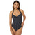 Front - Gorgeous Womens/Ladies Spotted Underwired One Piece Swimsuit
