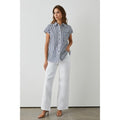 Front - Principles Womens/Ladies Striped Linen Blend Oversized Capped Sleeved Shirt