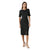 Front - Principles Womens/Ladies Ponte Cross Neck Midi Dress