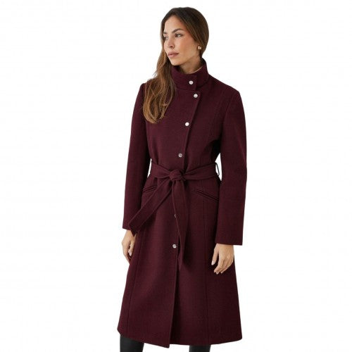 Principles Womens/Ladies Belted Funnel Neck Coat Discounts on